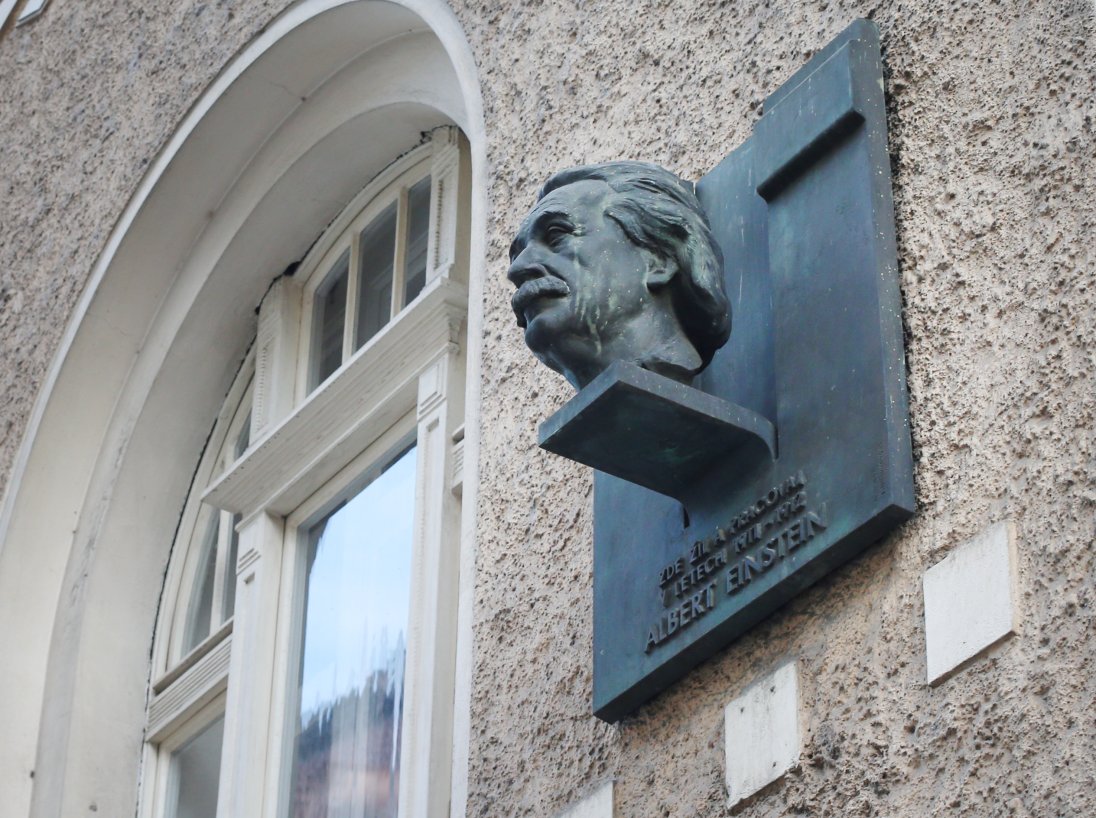 Einstein v Praze (Foto: Martin Pinkas)